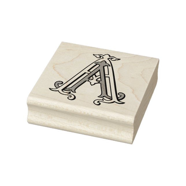 AA Monogram AA Crest Rubber Ink Stamp (Stamp)