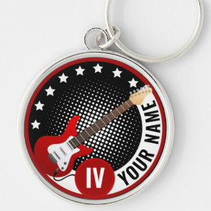AA NA Medallion for Musician, Guitar Player Key Ring