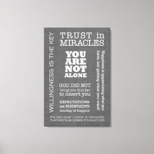 AA Sayings & Slogans 3 Canvas Print