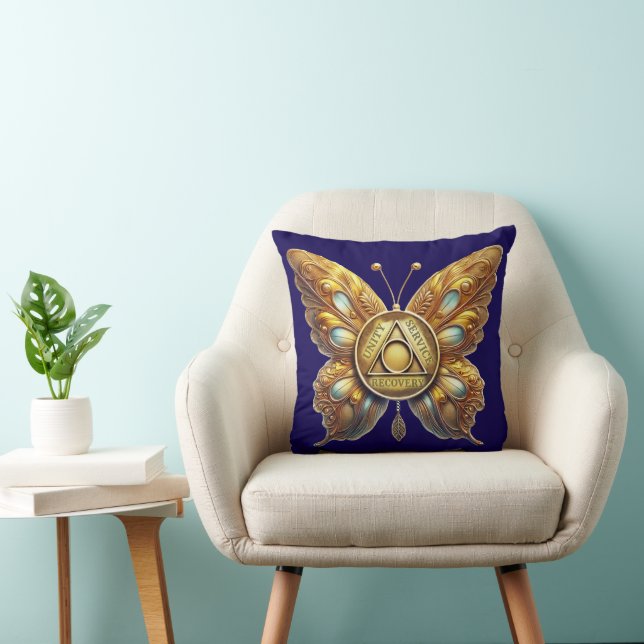 AA Symbol Butterfly and Prayer Cushion (Chair)