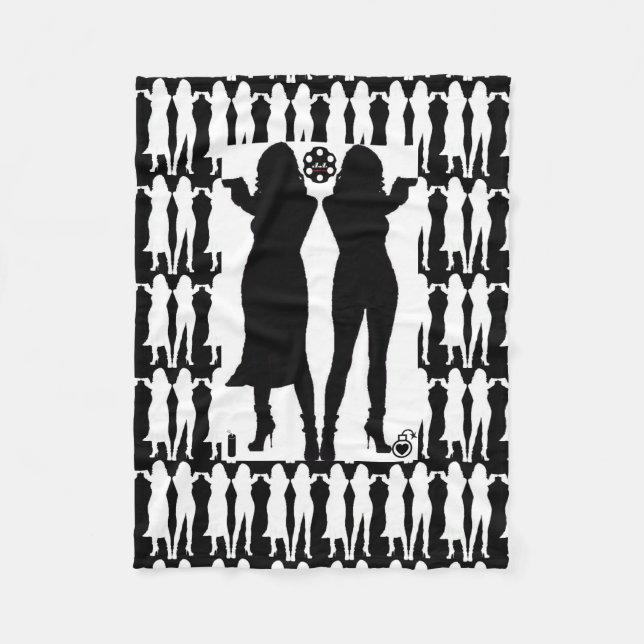 AA Tactical Girl Fleece Blanket (Front)