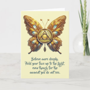 AA Unity Symbol Butterfly, Prayer Blank Card