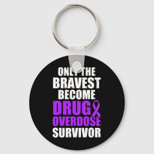 AAAA Drug Overdose Awareness Warrior Survivor 46 Key Ring