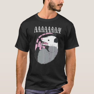 Aaaaaa Screaming Possum Meme  Trash Dead Opossum T-Shirt
