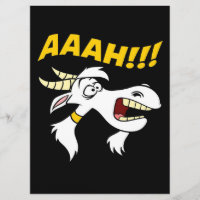 AAAH! Funny Screaming Goat Humour Meme| Goat Lover