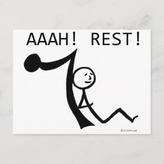 Aaah Rest! Postcard