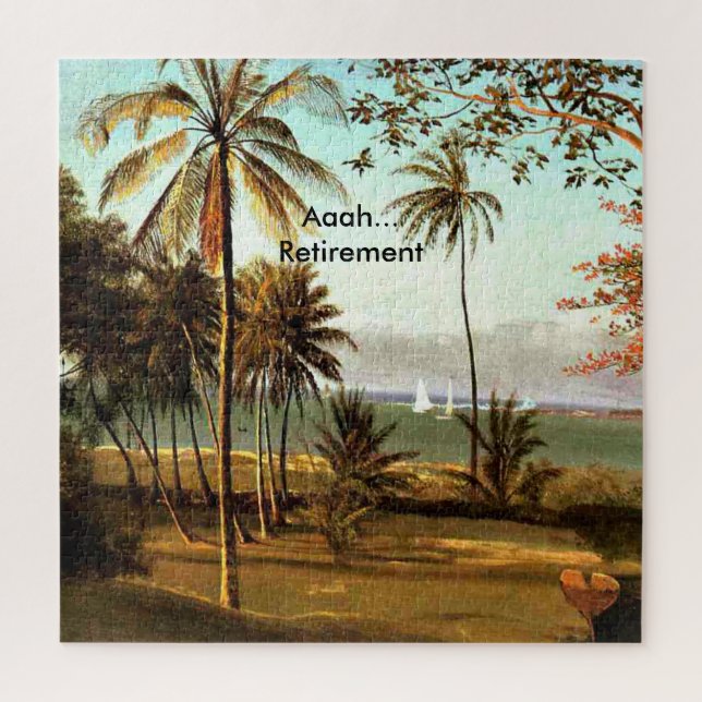 Aaah...Retirement, Florida Scene, Jigsaw Puzzle (Vertical)