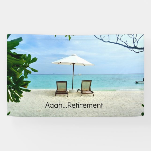 Aaah...Retirement, popular design, Banner (Horizontal)