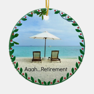 Aaah... retirement, popular design, ceramic orname ornament