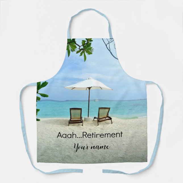 Aaah...Retirement TEMPLATE Apron (Front)