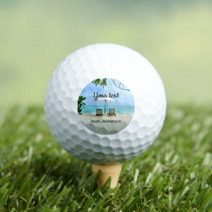 Aaah...Retirement TEMPLATE Golf Balls