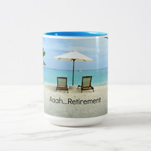 Aaah...Retirement Two-Tone Coffee Mug