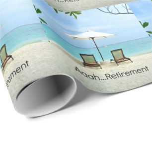 Aaah... retirement wrapping paper