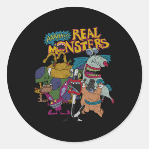 Aaahh Real Monsters All Characters Classic Round Sticker
