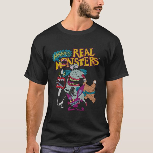 Aaahh Real Monsters Character Group T-Shirt (Front)