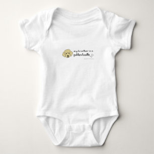 aaaoct6a my brother is a goldendoodle -more breeds baby bodysuit