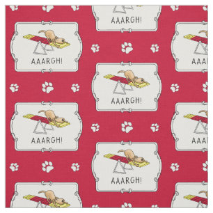AAARGH! Funny dog agility teeter Fabric
