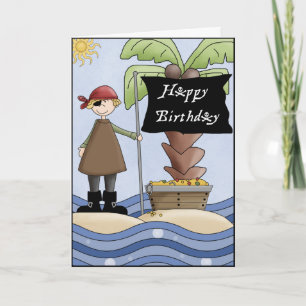 Aaargh Matey Birthday Greeting Card