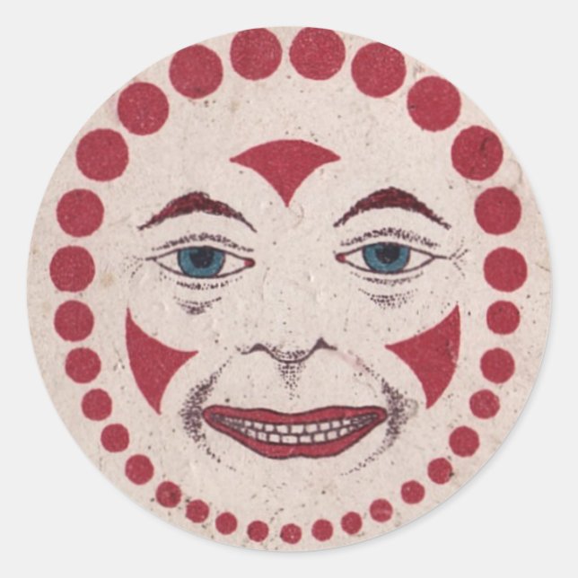 Aaargh! Sinister Clown! Classic Round Sticker (Front)