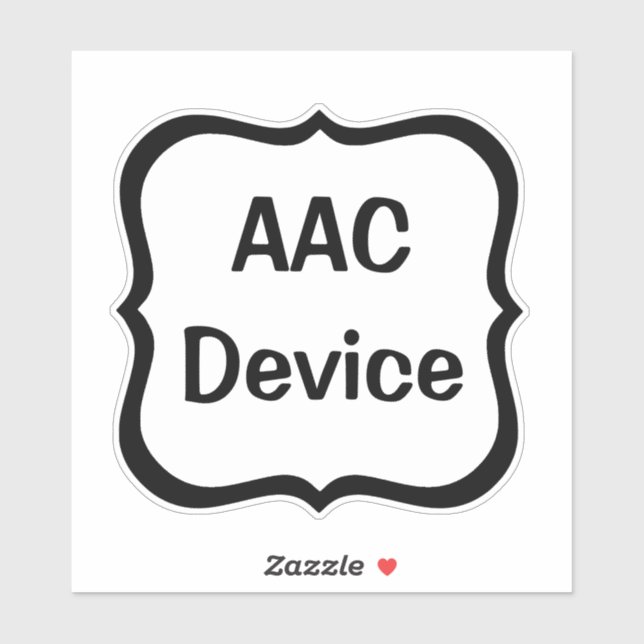AAC label black (Sheet)