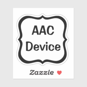 AAC Label Custom-Cut Vinyl Sticker