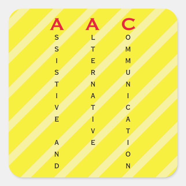 AAC label yellow (Front)