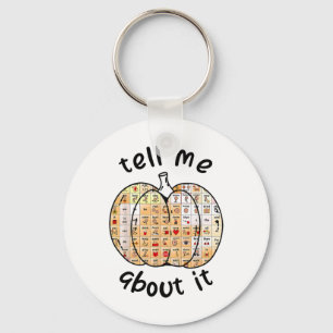 Aac Pumpkin Tell Me About It Speech Pathology Sped Key Ring