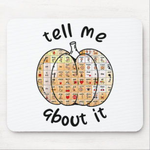 Aac Pumpkin Tell Me About It Speech Pathology Sped Mouse Pad
