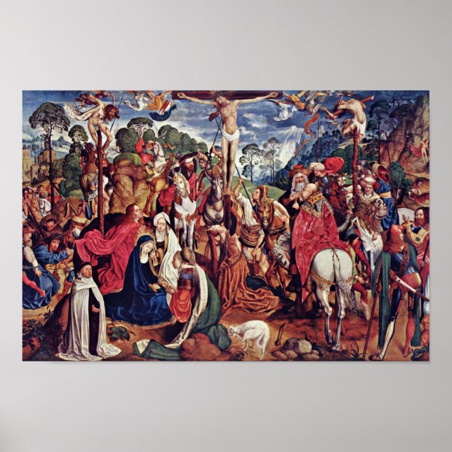 Aachen Altar (Passionstriptychon) Middle Panel: Cr Poster (Front)