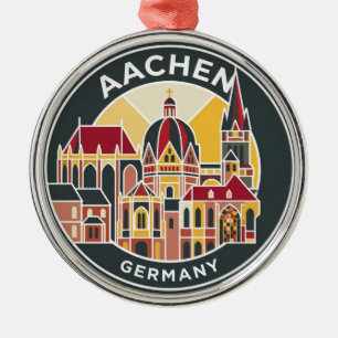 Aachen Cathedral Germany Metal Ornament