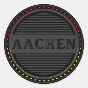 Aachen City Pride Emblem – German Identity Classic Round Sticker