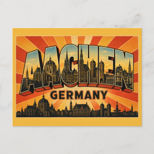 Aachen Germany Cathedral Postcard (Front)