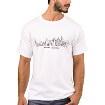 Aachen Germany Hand Drawn Illustration