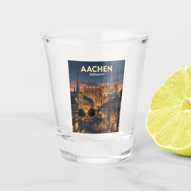 Aachen Germany Shot Glass (Front)