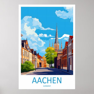 Aachen Vintage Travel Poster Ski National Park