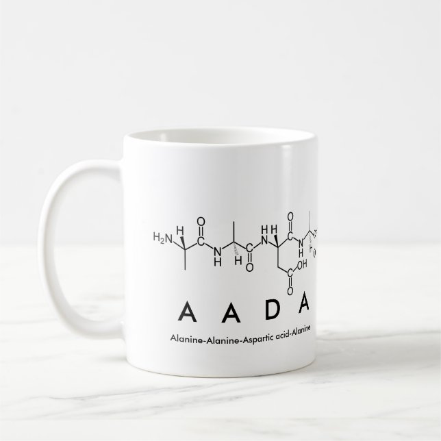 Aada peptide name mug (Left)