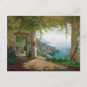 Aagaard Loggia Amalfi Italy Painting Postcard