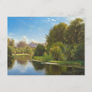Aagaard Stream Landscape Painting Postcard