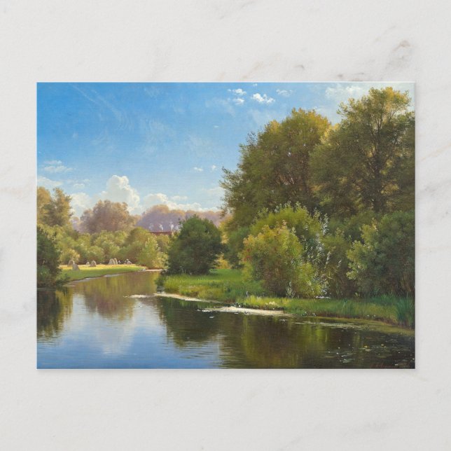 Aagaard Stream Landscape Painting Postcard (Front)