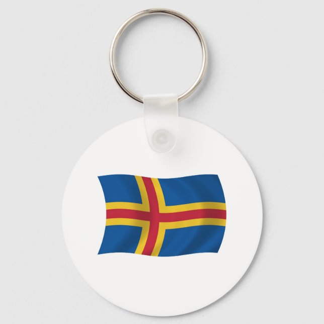 Aaland Flag Keychain (Front)