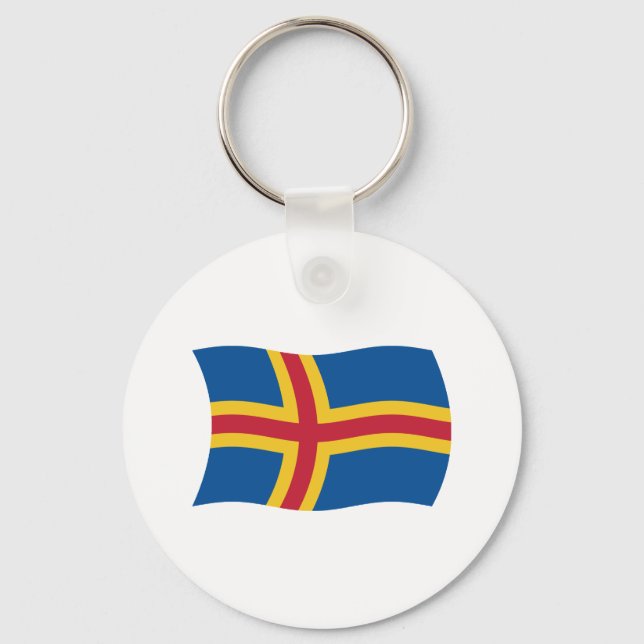 Aaland Flag Keychain (Front)