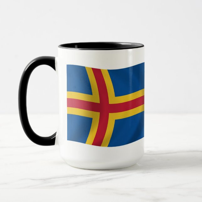 Aaland Flag Mug (Left)