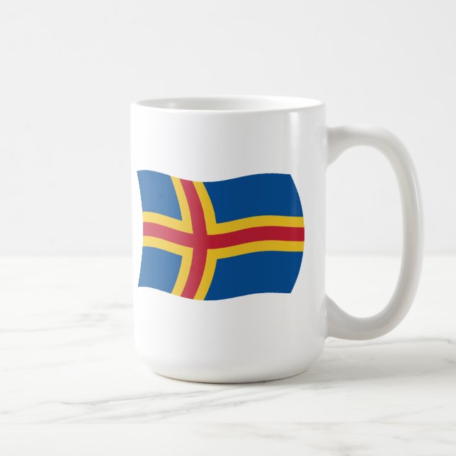 Aaland Flag Mug (Right)