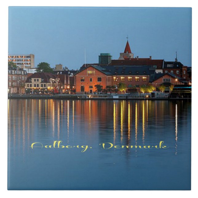 Aalborg, Denmark Ceramic Tile (Front)