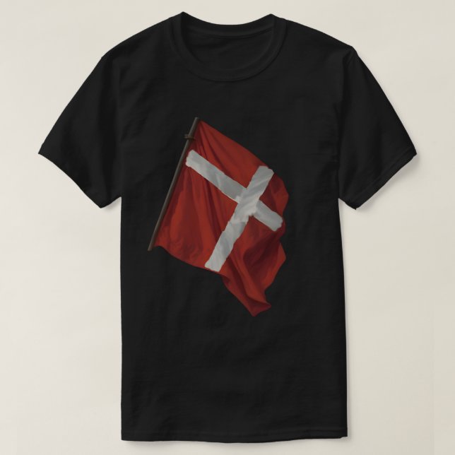 Aalborg Denmark _Flag  T-Shirt (Design Front)