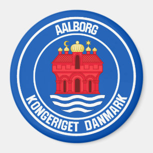 Aalborg Round Emblem Magnet
