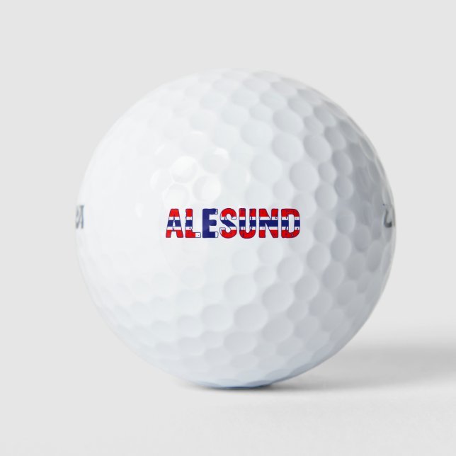 Aalesund Norway Golf Balls (Front)