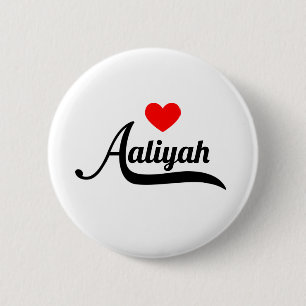 Aaliyah 6 Cm Round Badge