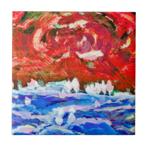 Aalto, Ilmari - Autumn landscape with clouds (modi Ceramic Tile