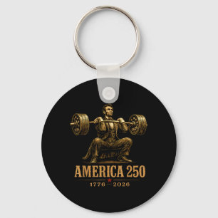 Aamerica 250 1776 2026 16th President Gym Key Ring